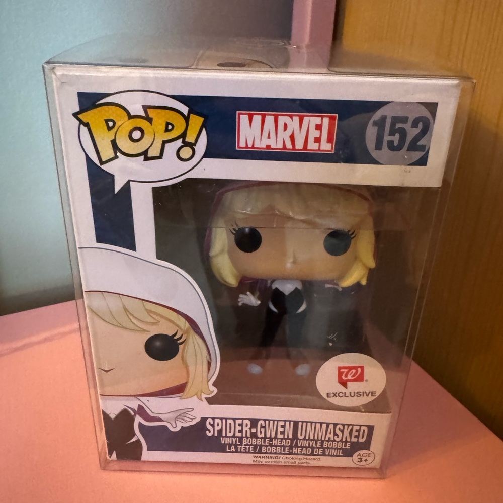 Funko Pop Marvel Spider-Gwen Unmasked Vinyl Figure